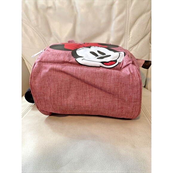 Anello Minnie Mouse Backpack Bag Top Handle Nylon Lightweight Pink - Picture 5 of 12